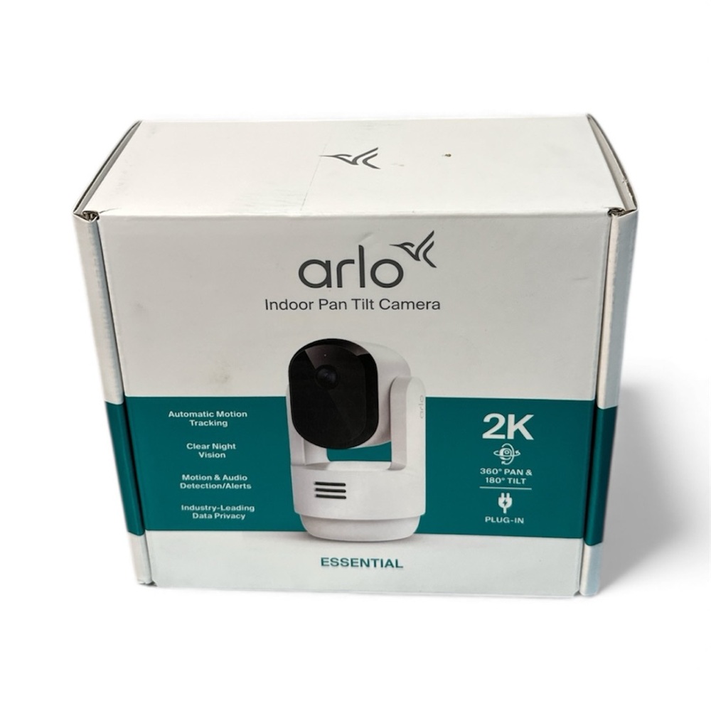 Arlo Indoor/outdoor Pan Tilt Camera - White new in box lots of features